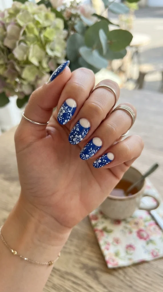 blue-floral-half-moon-manicure