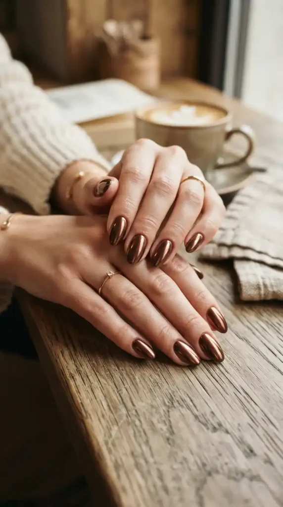 brown-chrome-nails