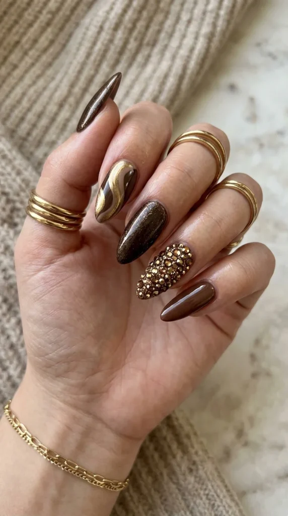 brown-mocha-glam-nails