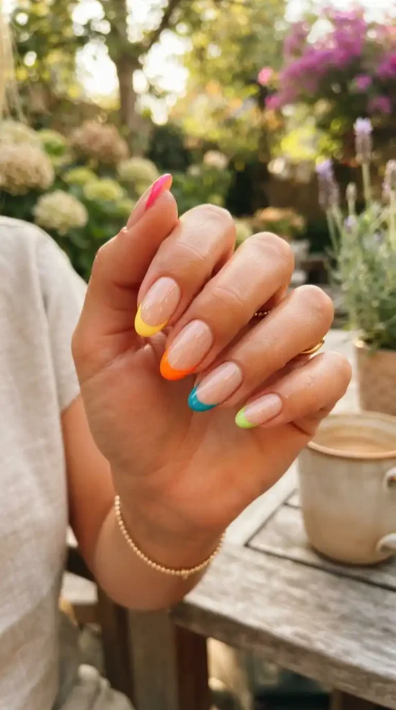 colorful-french-tips