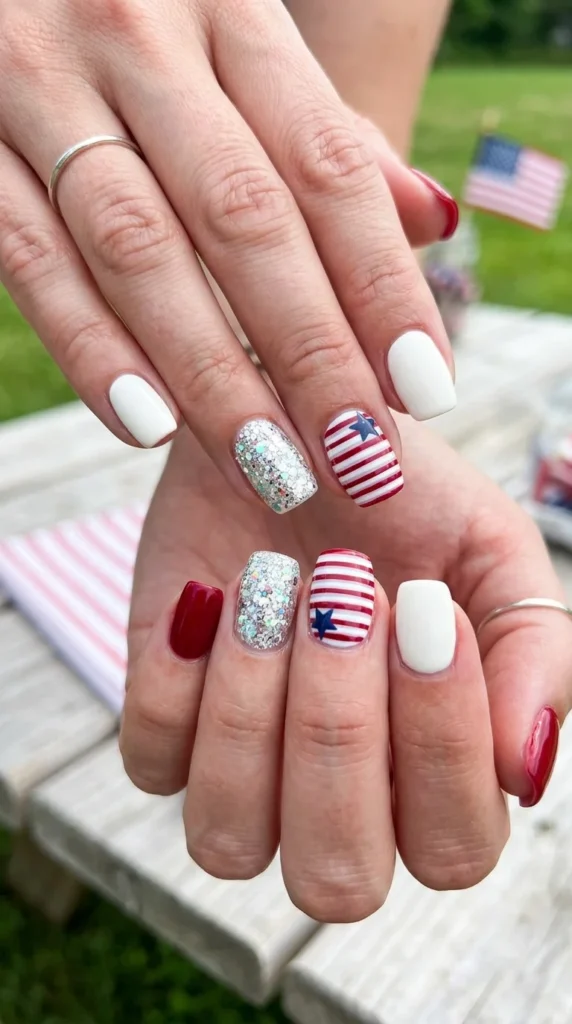 glitter-accent-nails