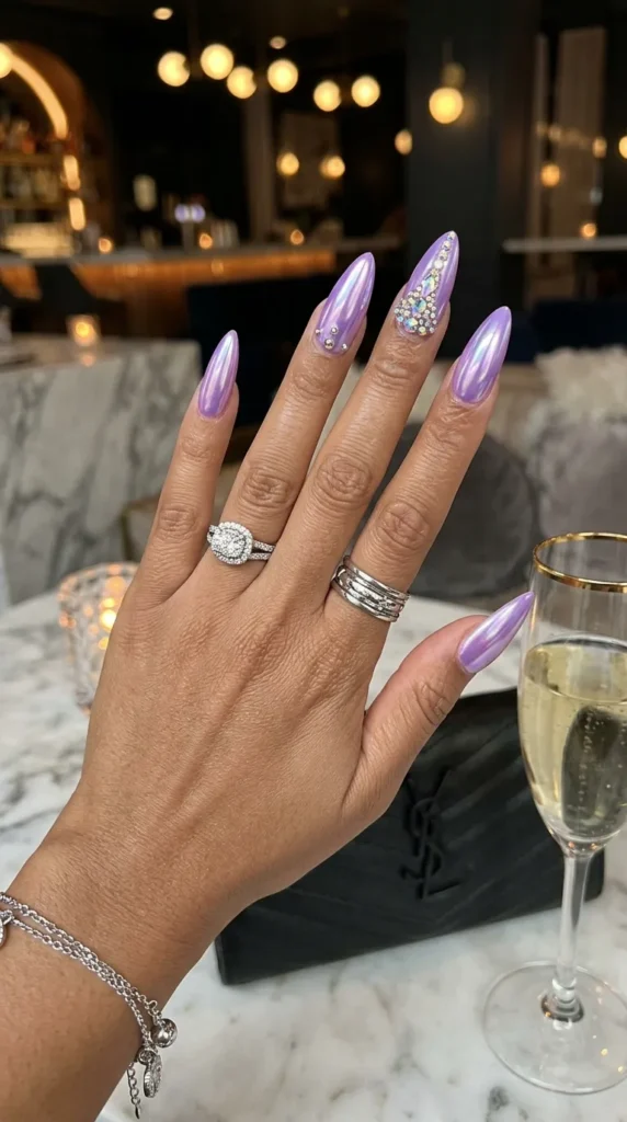 lavender-chrome-nails
