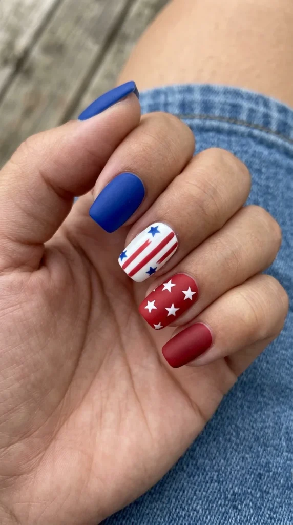 matte-finish-patriotic-nails