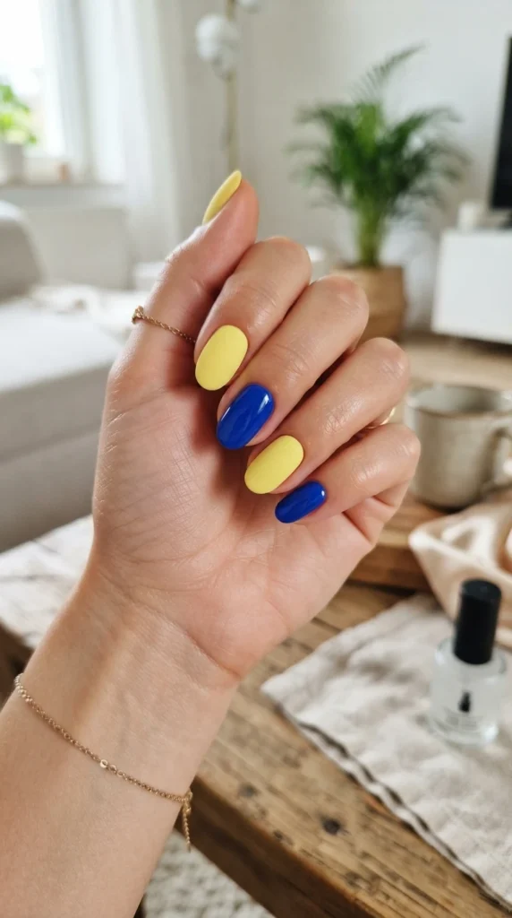 matte-lemon-with-glossy-blue-accents