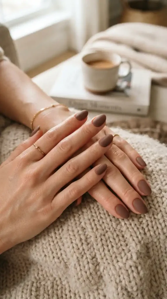 matte-mocha-nails