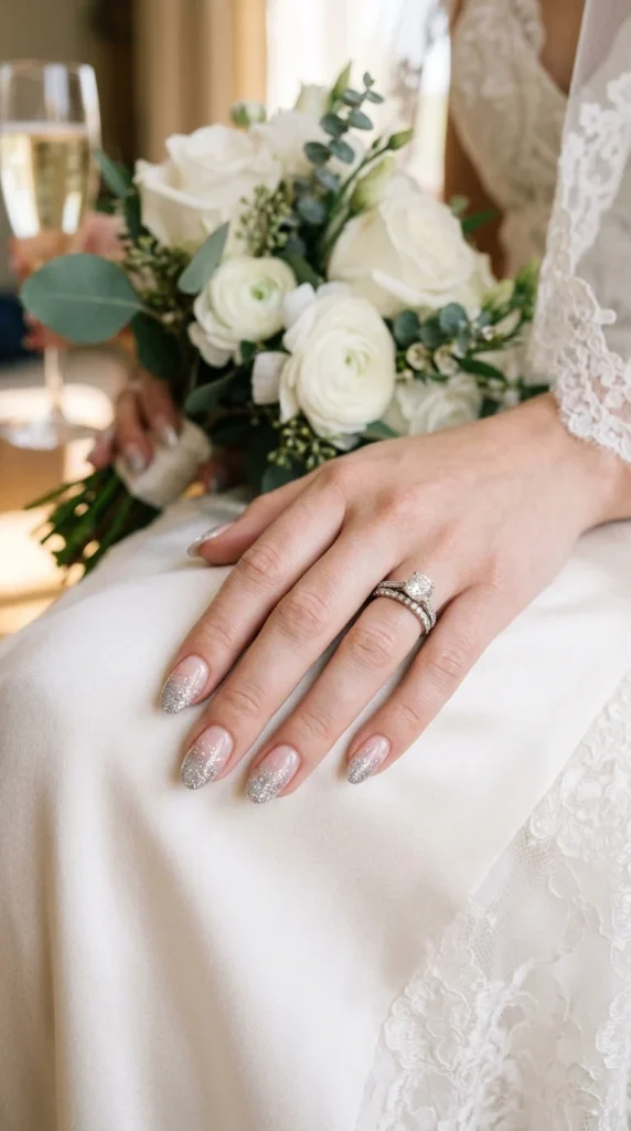 silver-glitter-fade-nails