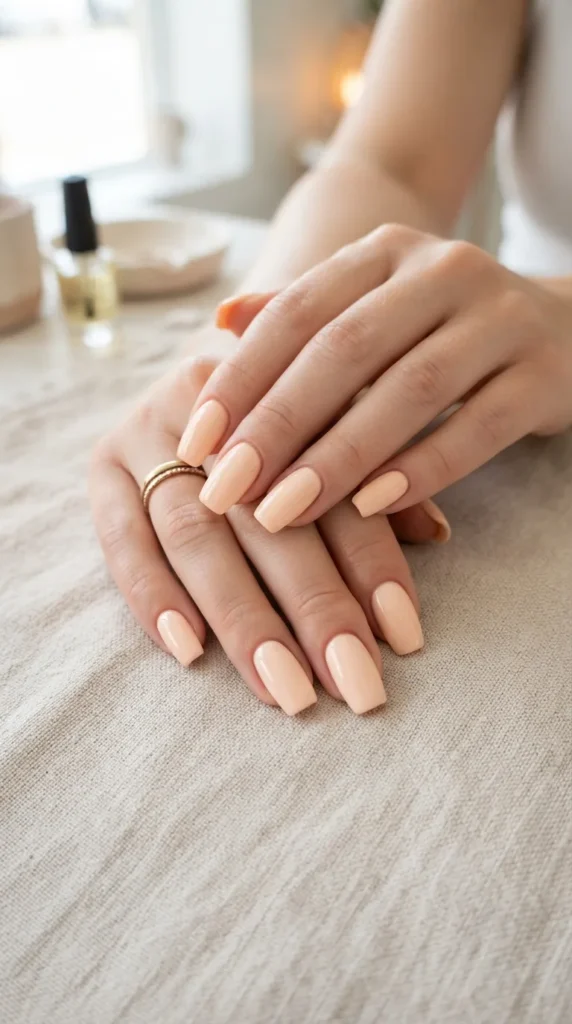 soft-peach-tapered-square-nails